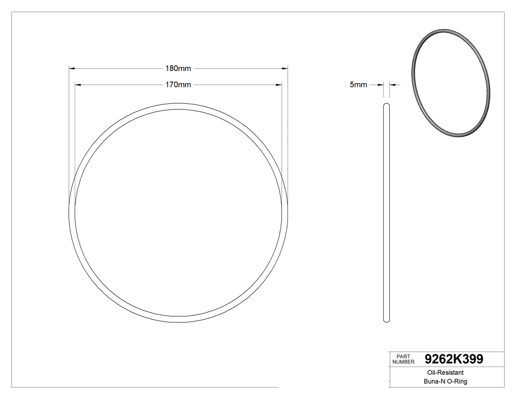 Technical drawing - 9262K399